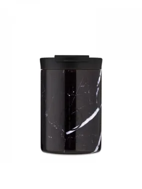 24Bottles Travel Tumbler Black Marble 350ml