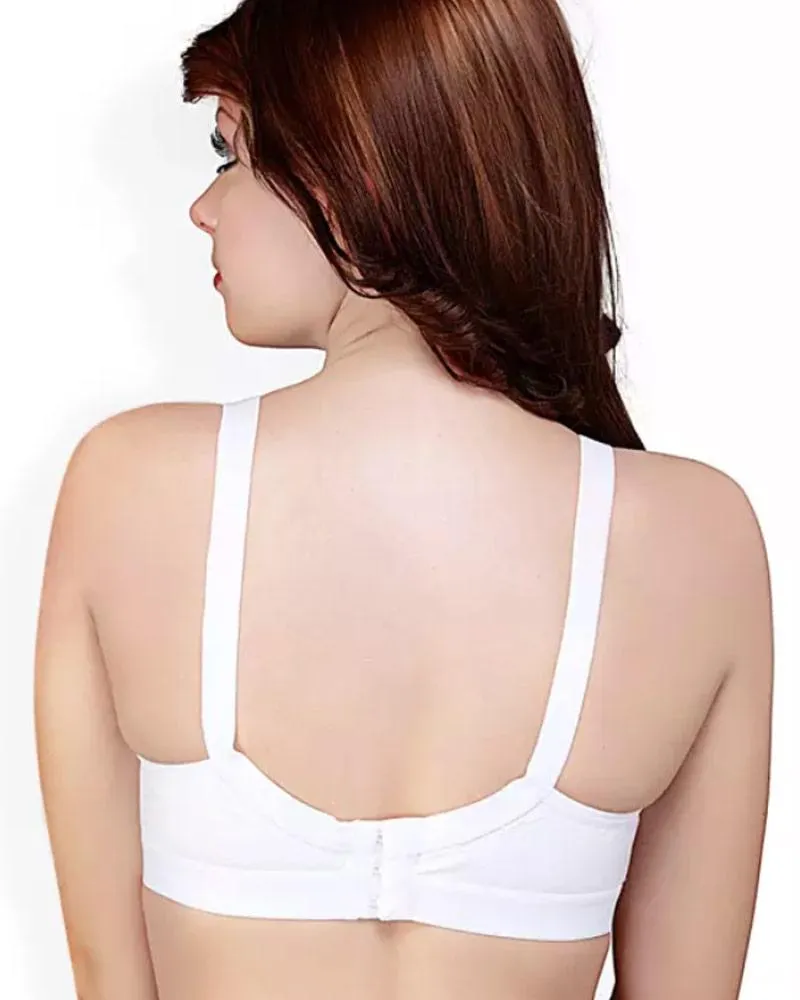 Basic Bra - White - Cotton Bra - Non Padded Bra - Non Wired Bra