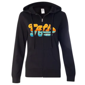 Cali Surf Ladies Lightweight Fitted Zip-Up Hoodie