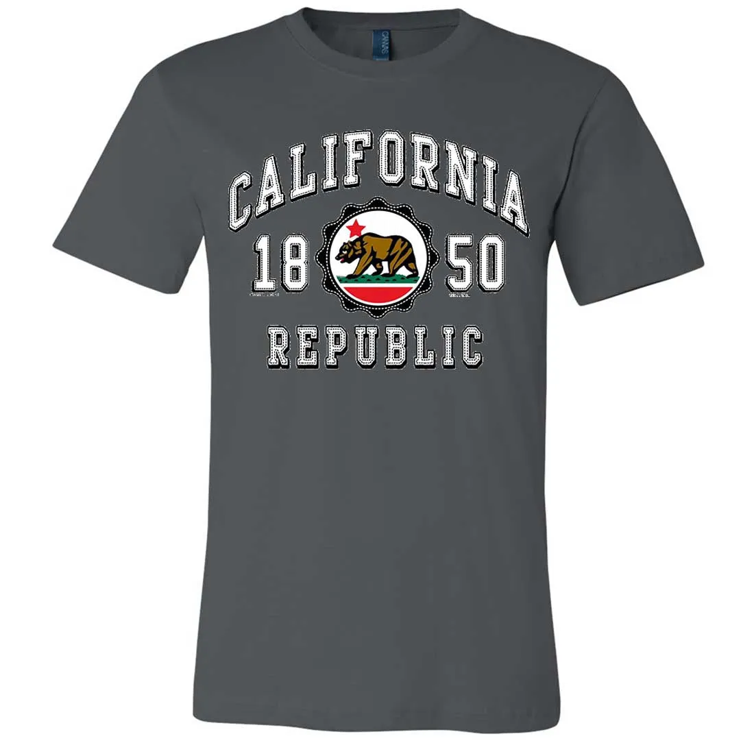 California Republic 1850 Asst Colors Mens Fitted Tee