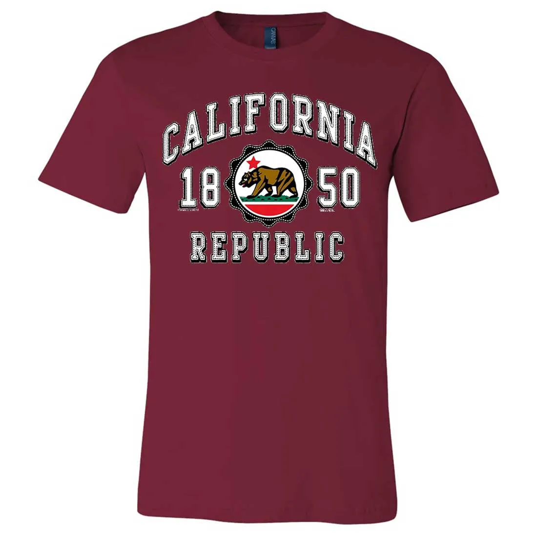 California Republic 1850 Asst Colors Mens Fitted Tee