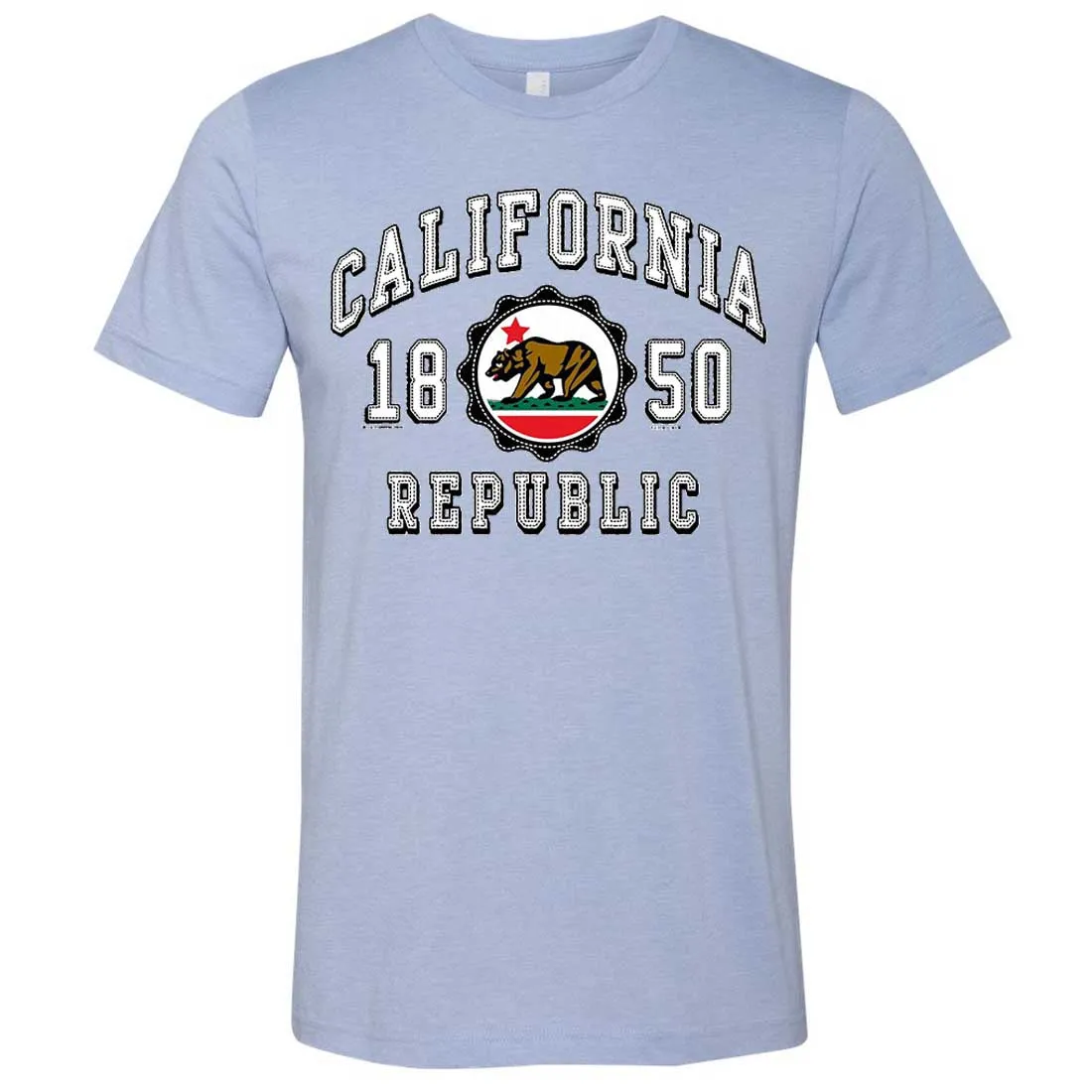 California Republic 1850 Asst Colors Mens Fitted Tee