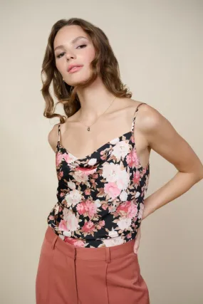 Cowl Neck Floral Cami