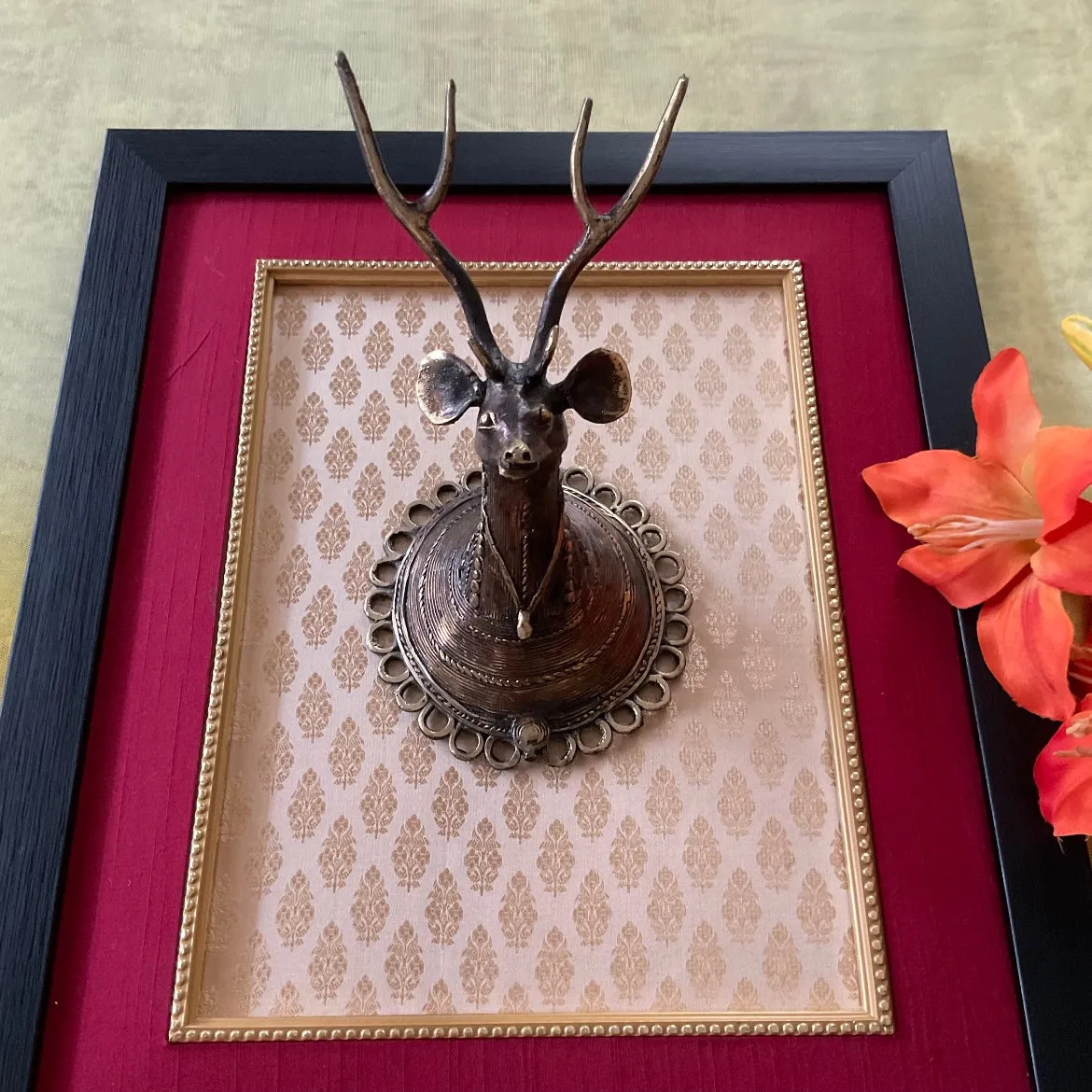 Dhokra Deer Wall Decor