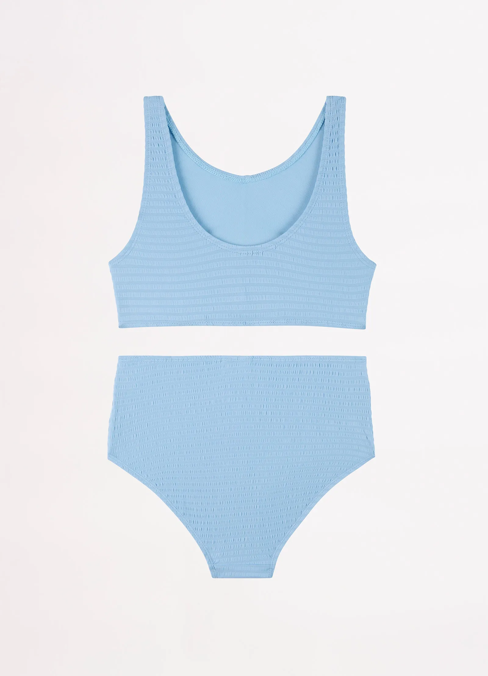 Girls Summer Vacay Bikini Set - Powder Blue