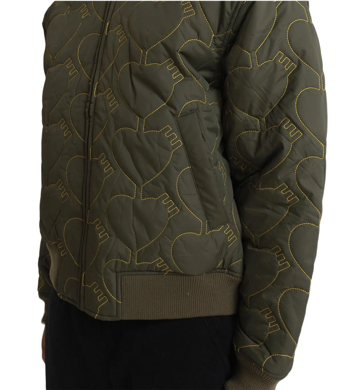 Human Made Heart Quilting Jacket Olive