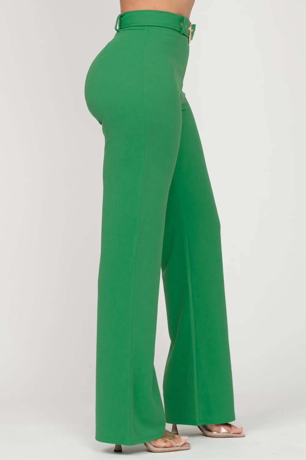 Jade Belted Straight Leg Pants