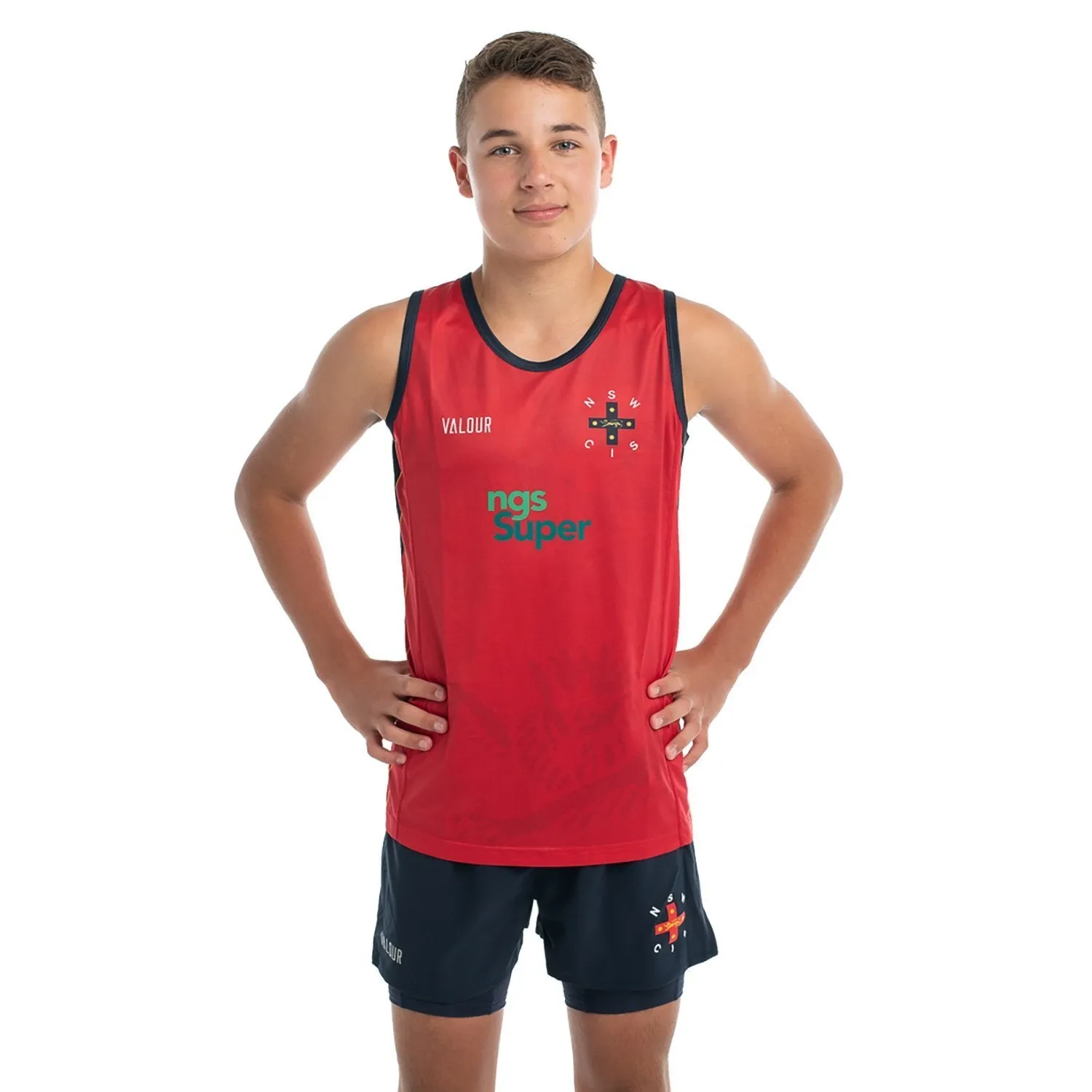 NSW CIS Volleyball / Touch Red Singlet