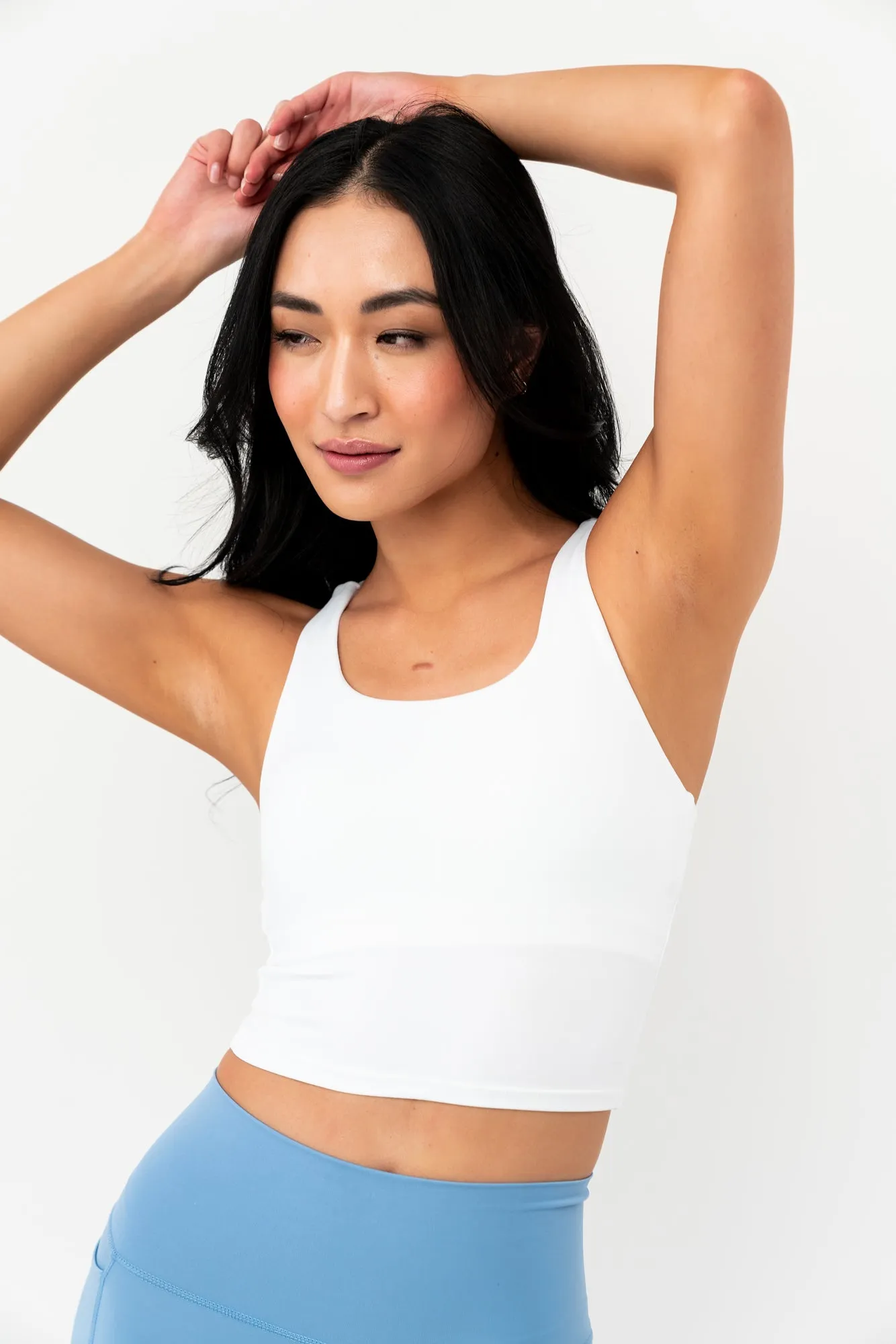 Serenity Long Line Tank | White