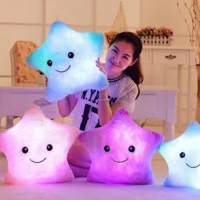 Soft Plush Luminous Star Cushion