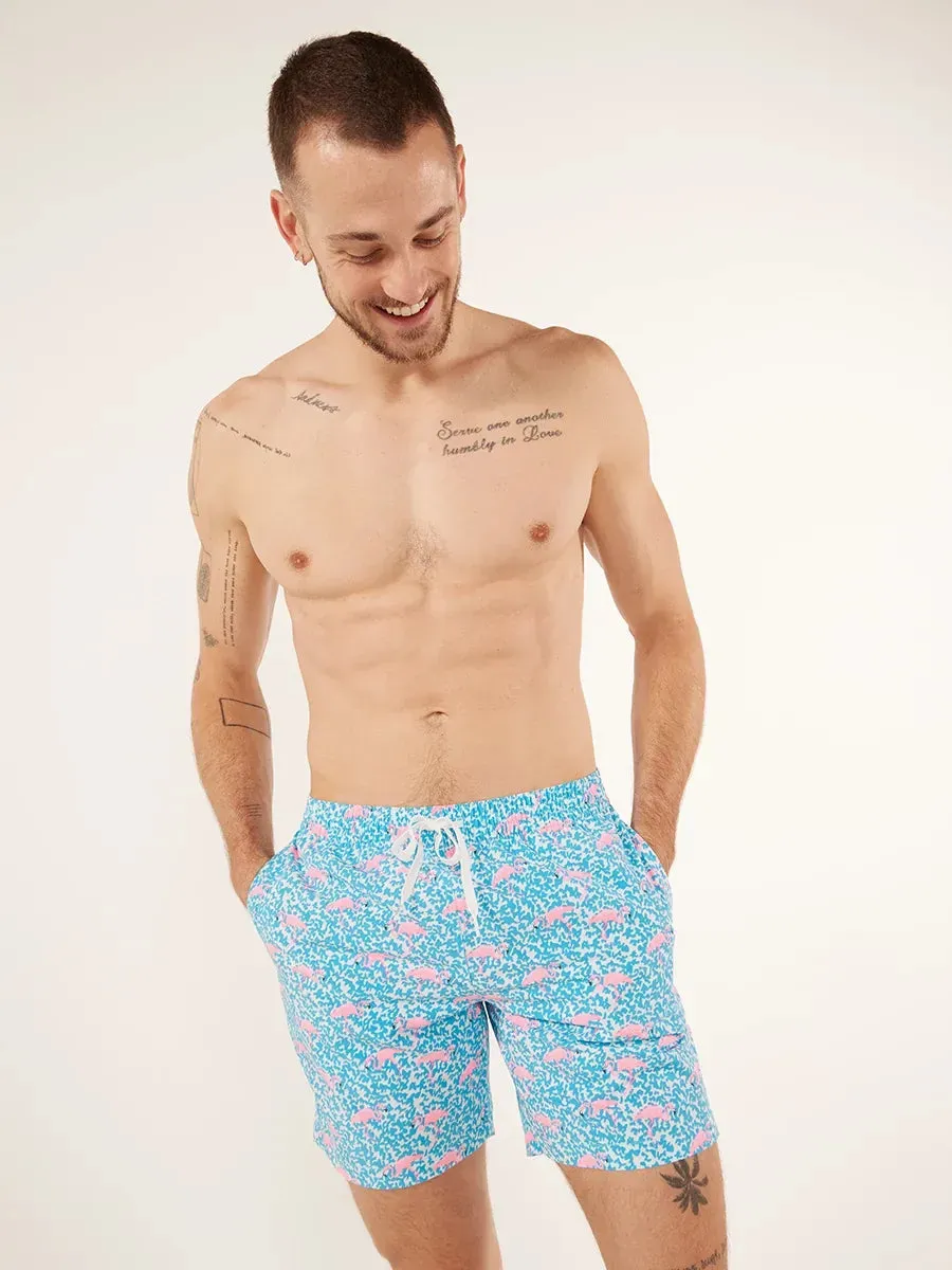 The Domingos Are For Flamingos 7"  (Classic Swim Trunk)