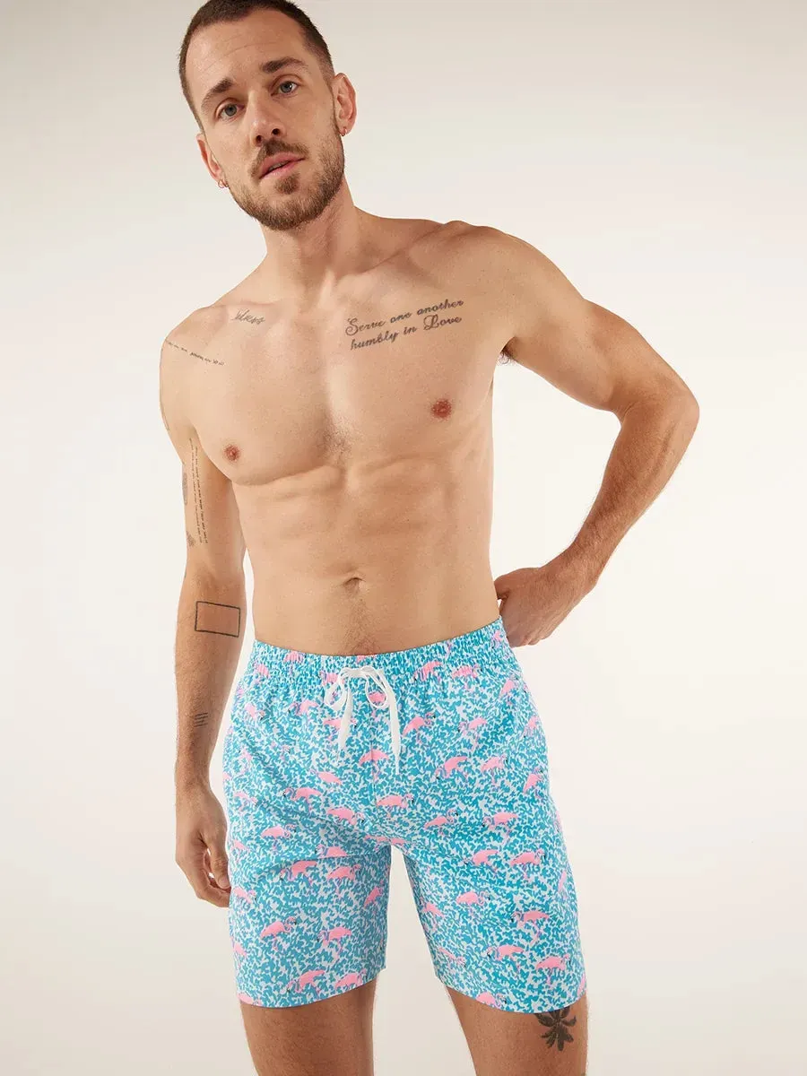 The Domingos Are For Flamingos 7"  (Classic Swim Trunk)