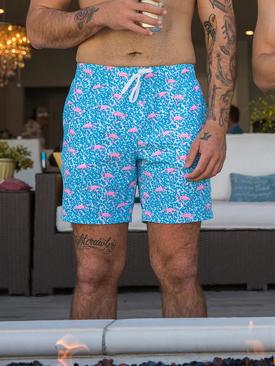 The Domingos Are For Flamingos 7"  (Classic Swim Trunk)