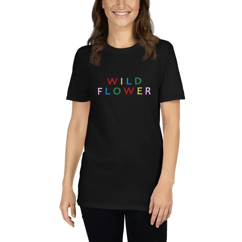 THE ESSENTIAL BOYFRIEND TEE BLACK WILD FLOWER