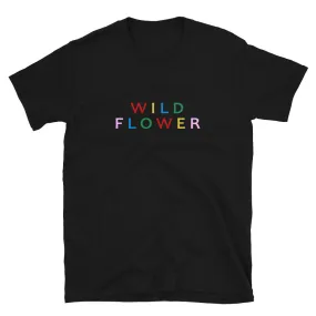 THE ESSENTIAL BOYFRIEND TEE BLACK WILD FLOWER