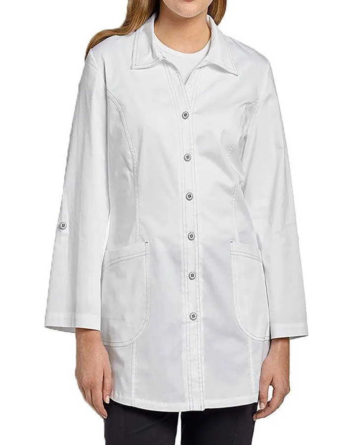 White Cross 32.25 Inch Allure Women's Shirt-tail Color Lab coat