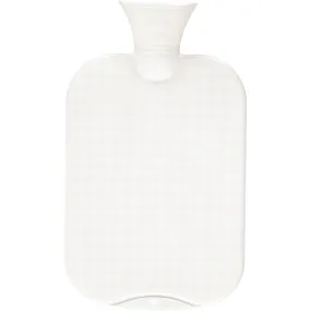 White Hot Water Bottle -  2.0 Litre thermo-plastic